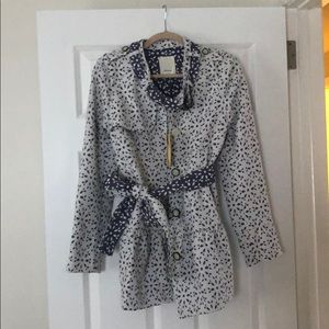 Anthropologie Elevenses spring belted jacket
